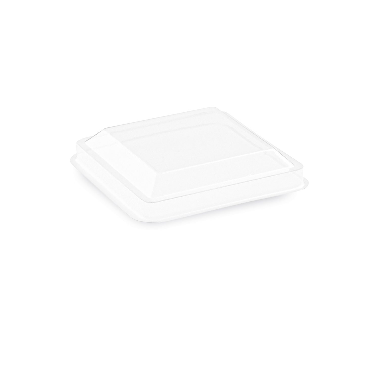 Deckel PET klar 58 x 58 mm für Fingerfood-Becher, Packung mit 20 Stück