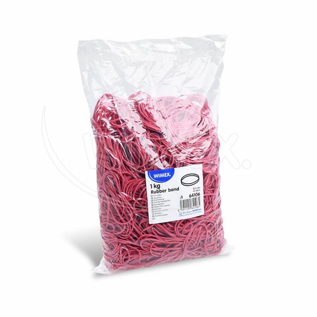 Gummiringe rot 1 kg Ø 6 cm, Packung