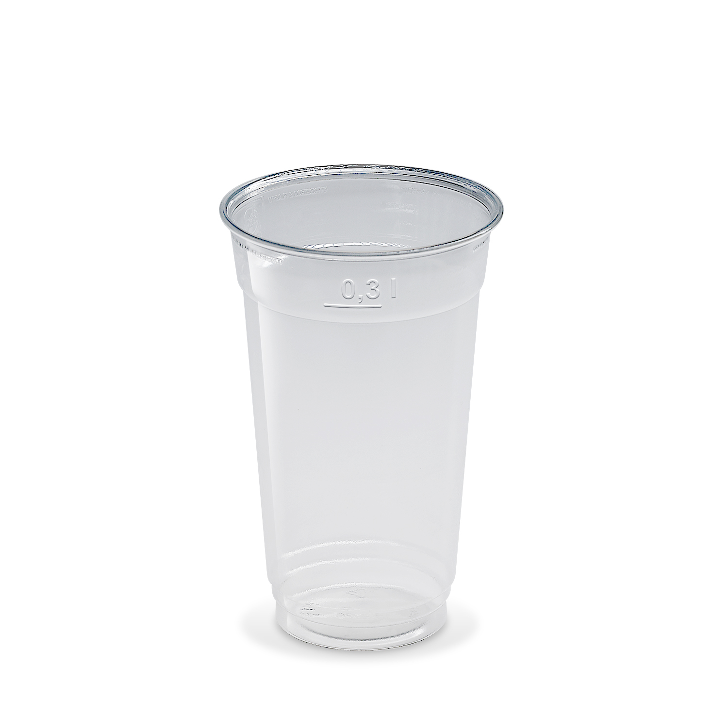 rPET Becher glasklar Ø 78 mm 0,3 l, Packung mit 50 Stück
