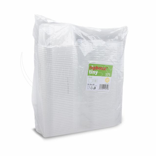 Feinkostbecher PP klar 375 ml 108 x 127 x 63 mm, Packung mit 50 Stück