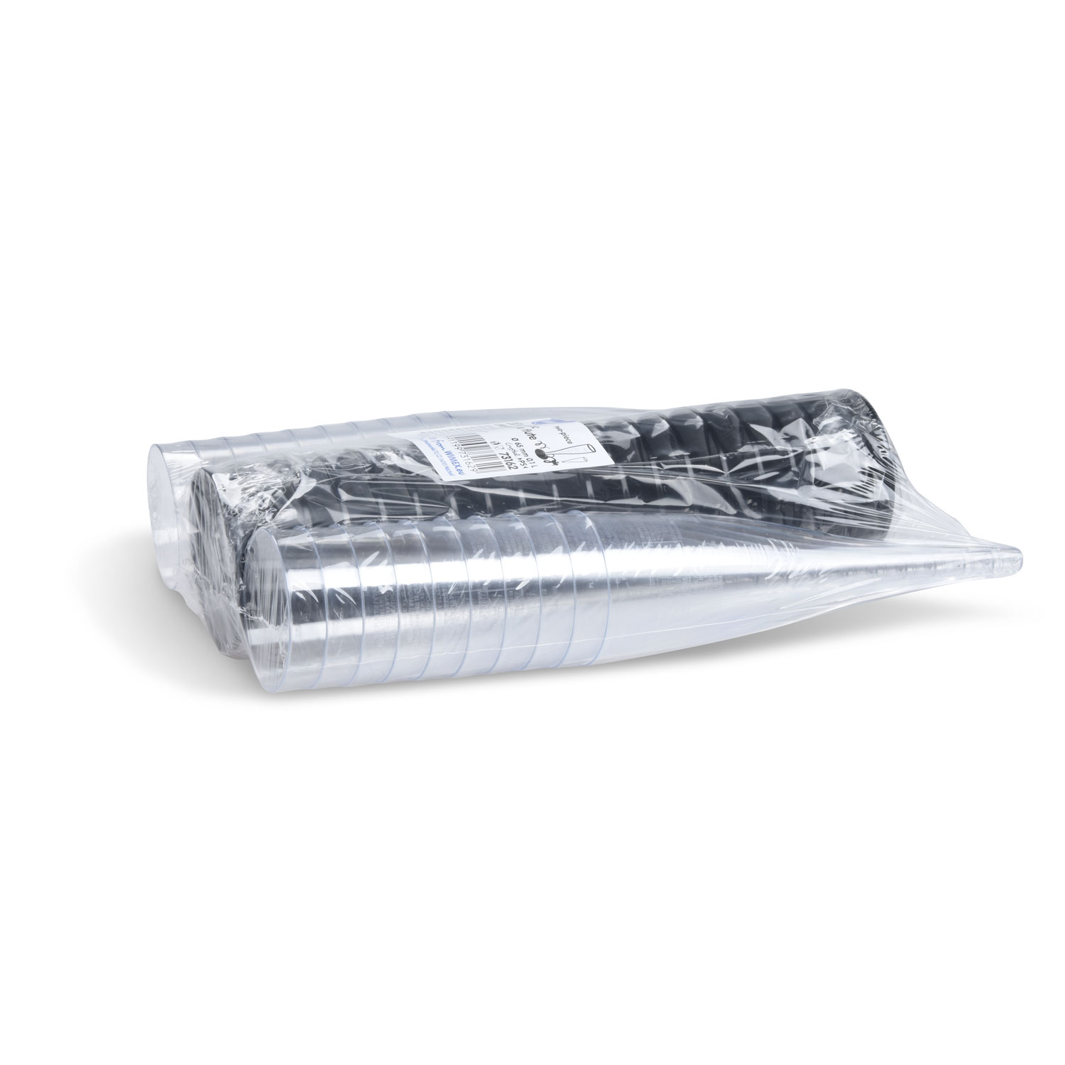 Sektglas PS zweiteilig mit schwarzem Fuss Ø 60 mm, 0,1 l, Packung mit 20 Stück