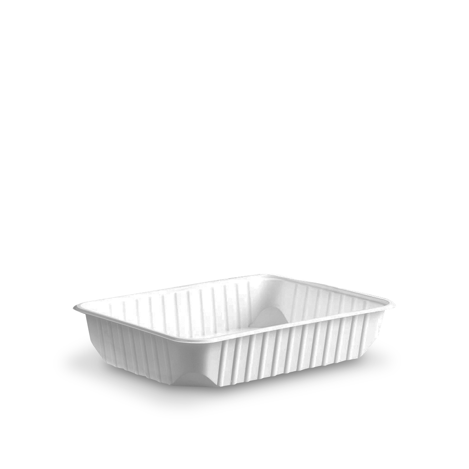 Rechteckschale PP weiss, 186 x 133 x 36 mm, 500 ml, Packung mit 50 Stück