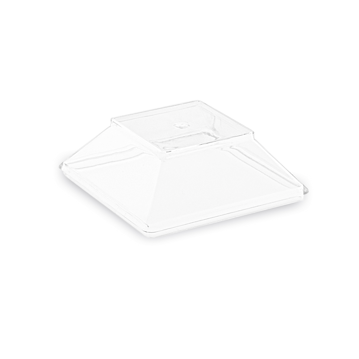 Deckel aus PS klar 59 x 59 mm, Packung mit 50 Stück