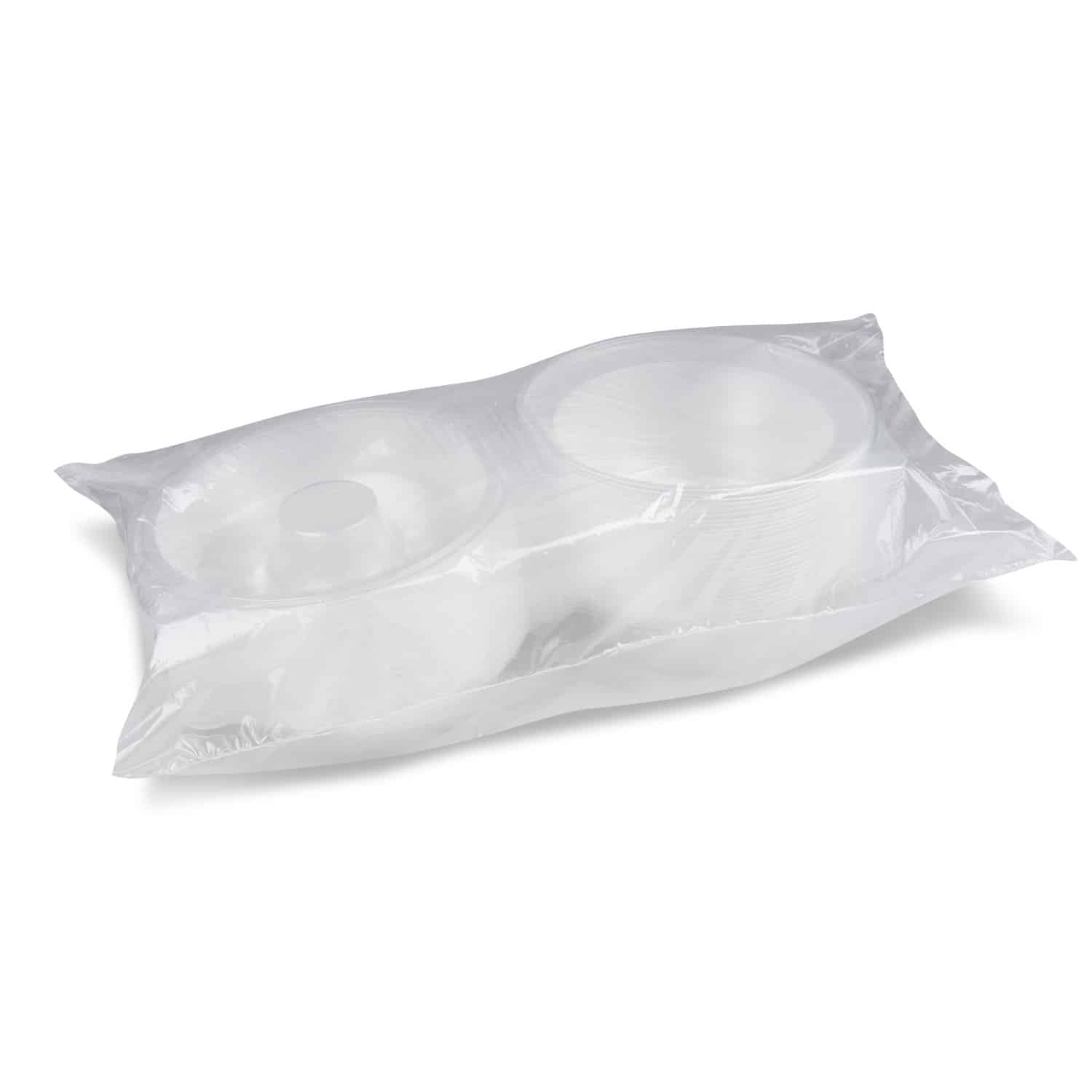 Salatschale PP klar 2100 ml, Ø 215 x 105 mm, Packung mit 25 Stück