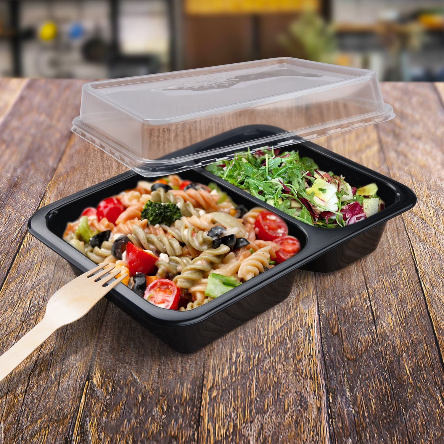 PP Deckel klar für Menü-Schale Reware Lunch und Foodyboxx, Packung mit 20 Stück