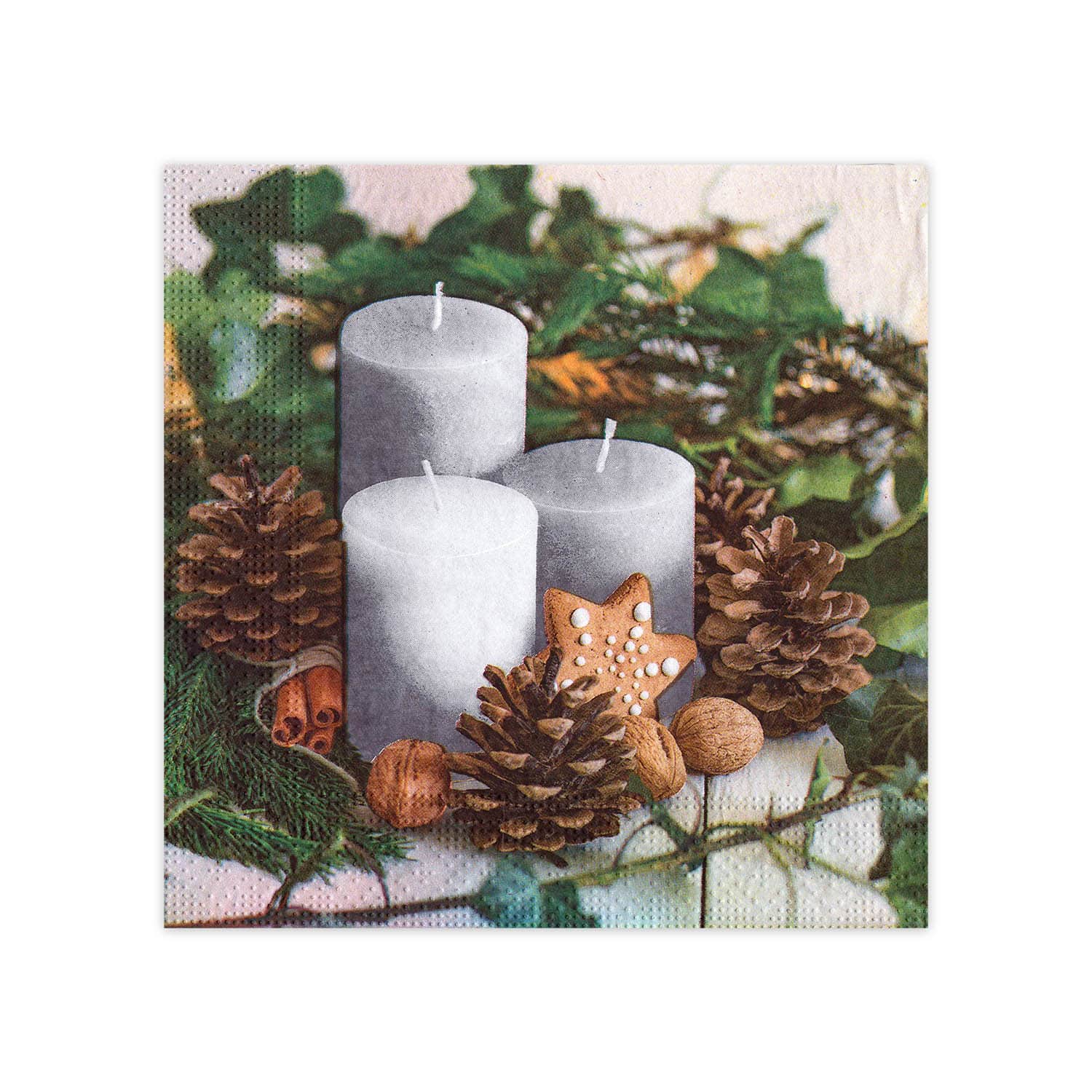 Serviette Papier FSC Mix 3-lagig Weihnachten 33 x 33 cm, Packung mit 20 Stück