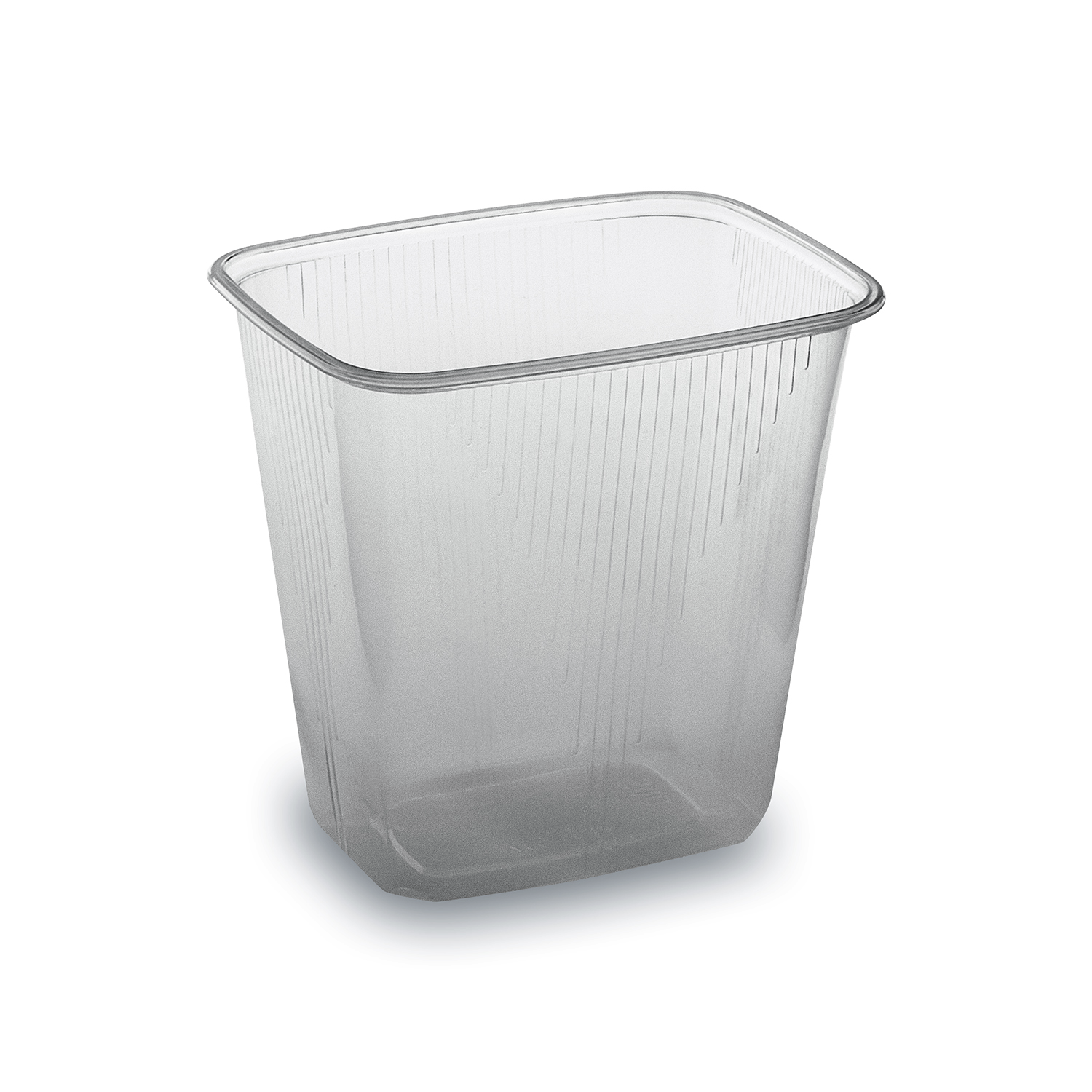 Rechteckbecher PP klar 500 ml 108 x 81 x 102 mm, Packung mit 100 Stück