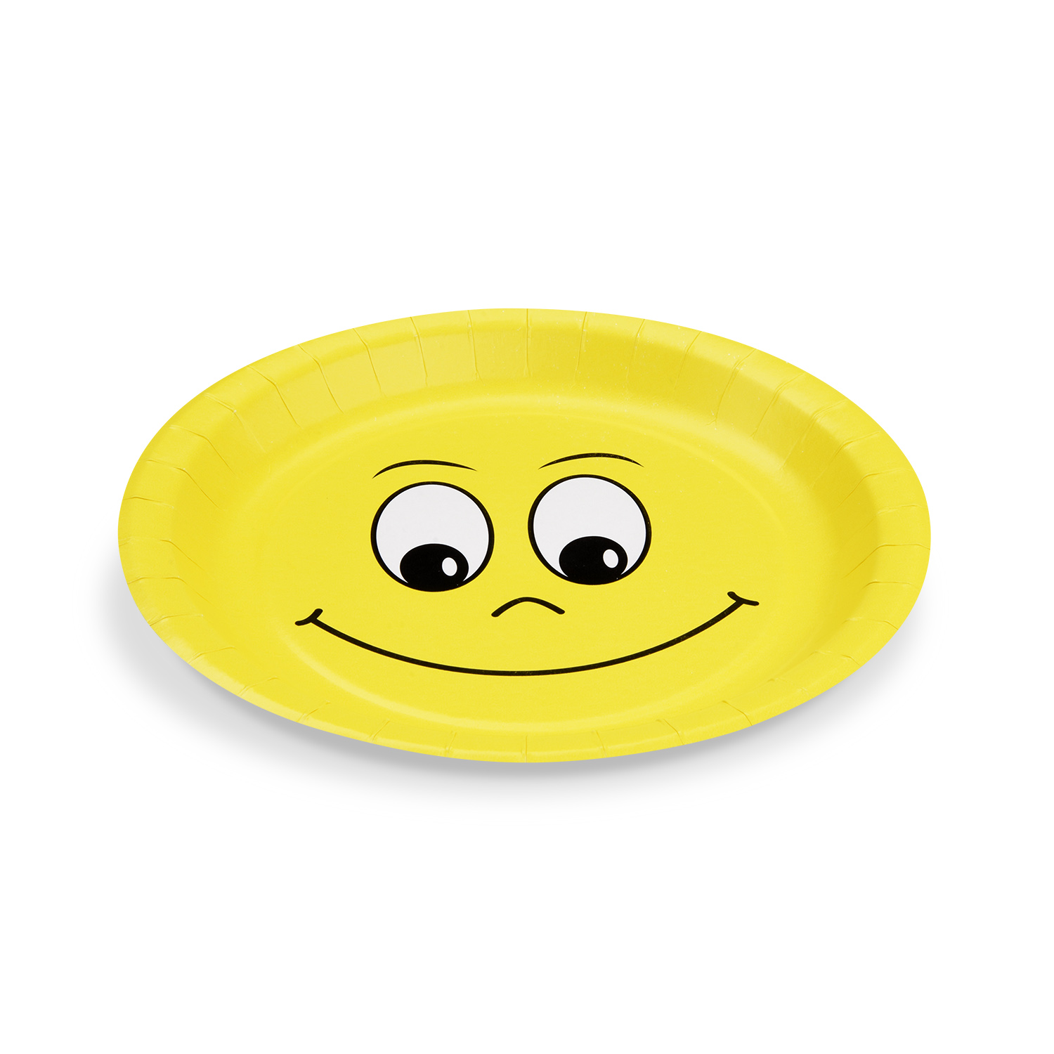 Pappteller PAP Ø 23 cm Motiv Smile, Packung mit 10 Stück