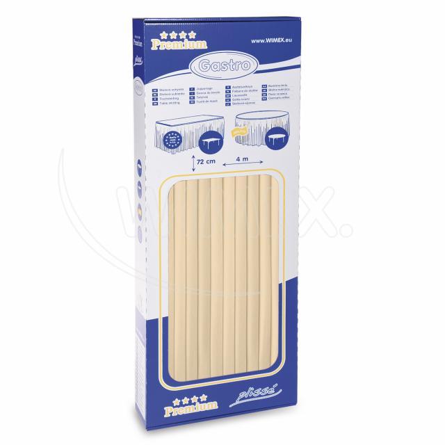 Tischskirting PAP-Airlaid 72 cm x 4 m champagner, Packung mit 1 Stück