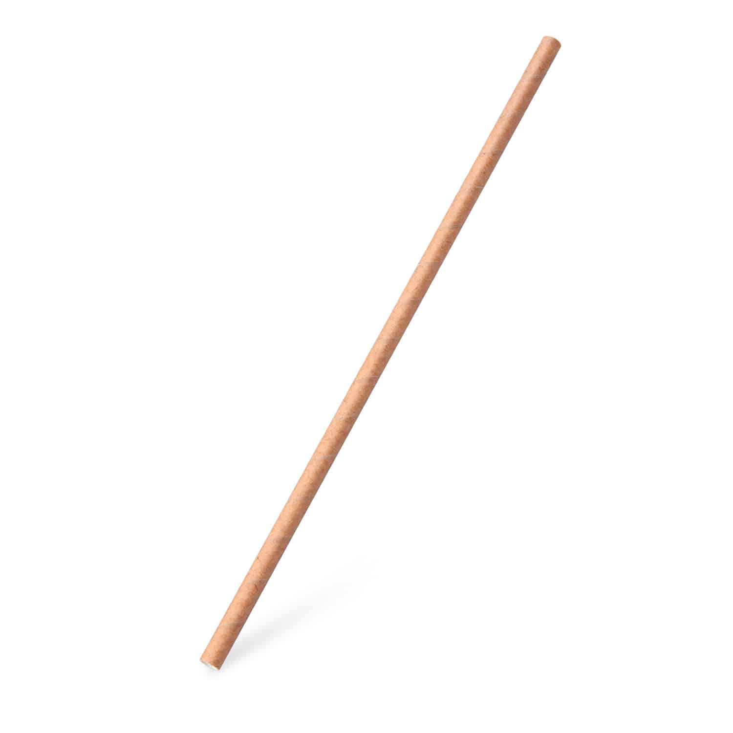 Papier-Trinkhalm Kraft JUMBO Ø 8 mm x 28 cm, Packung mit 100 Stück