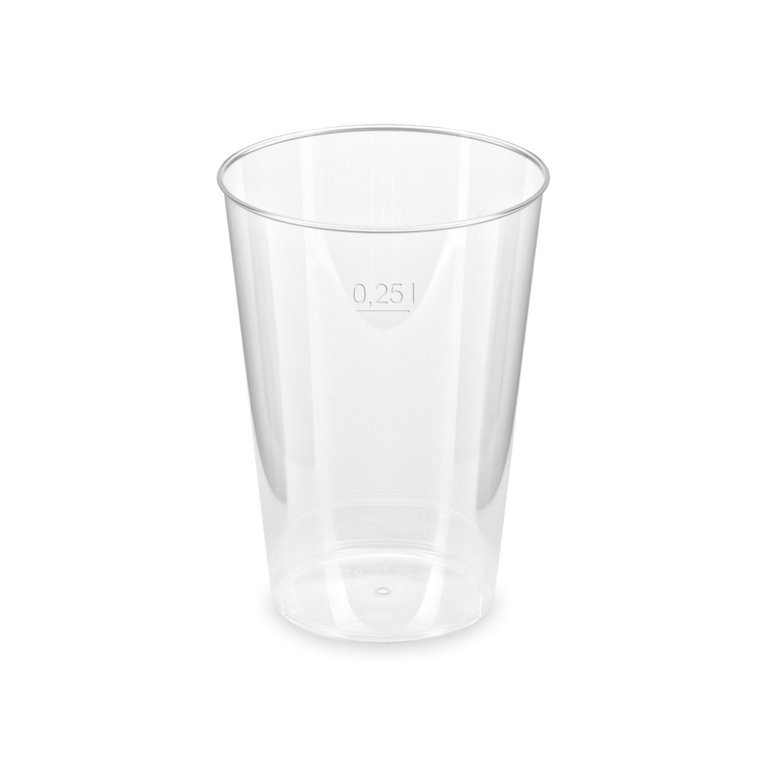 Trinkglas (PS) Ø76mm 0,25L Trinkglas (PS) Ø76mm 0,25L