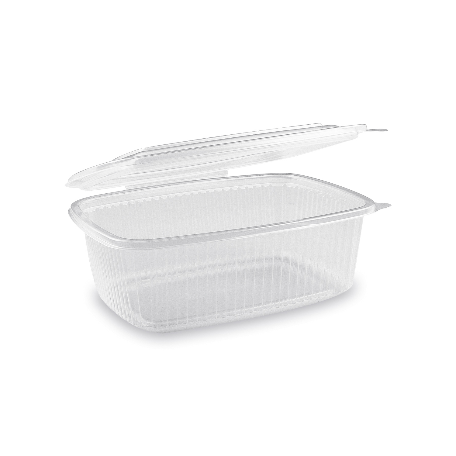 Feinkostbecher (PP) mit Deckel oval klar 1000ml Feinkostbecher (PP) mit Deckel oval klar 1000ml