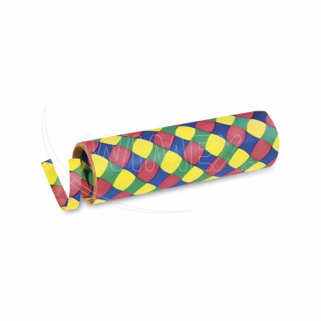 Luftschlange aus PAP beidseitig Harlekin, 7 mm x 4 m, 1 Rolle
