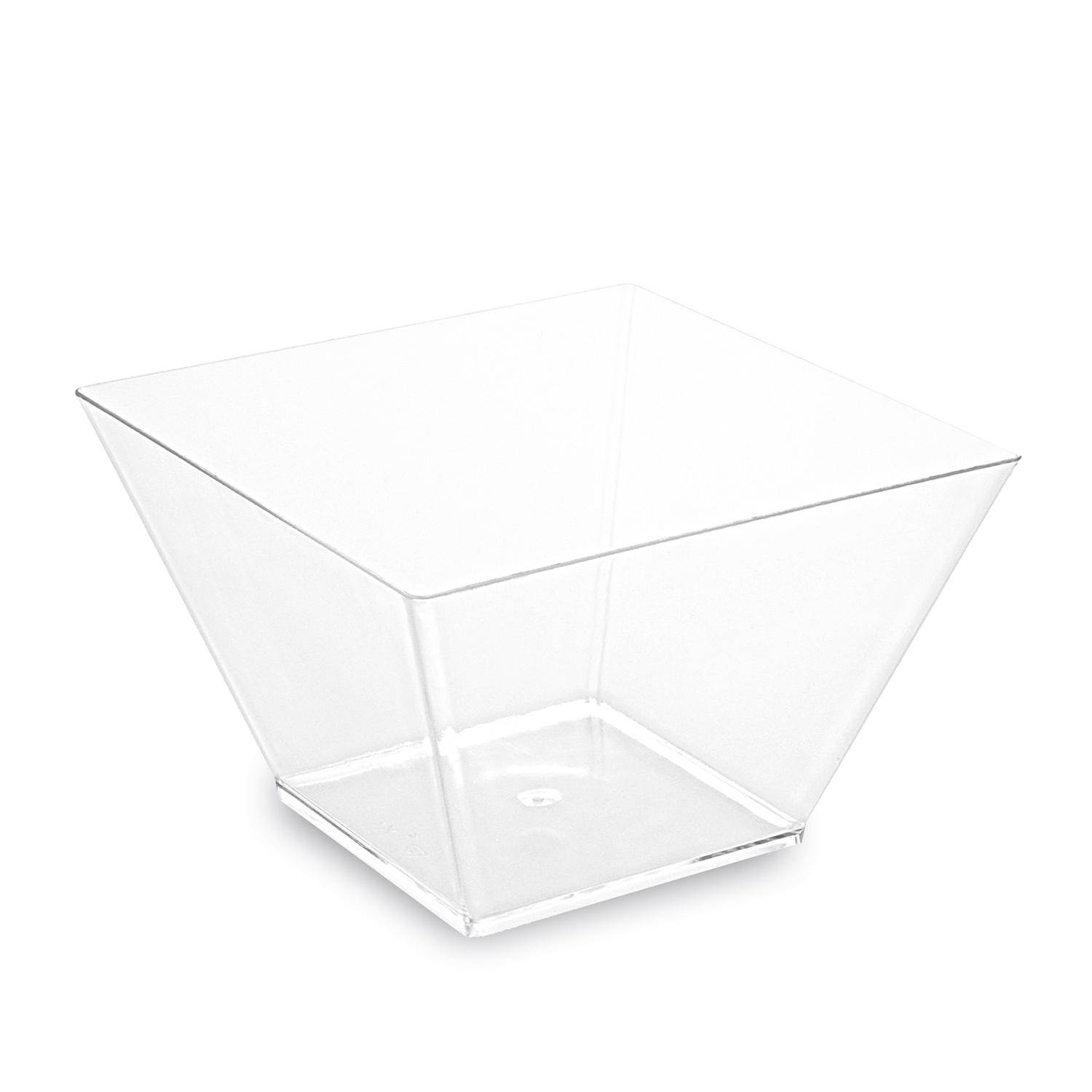 Fingerfood-Becher PS glasklar eckig 110 x 110 x 70 mm 500 ml, Packung mit 20 Stück