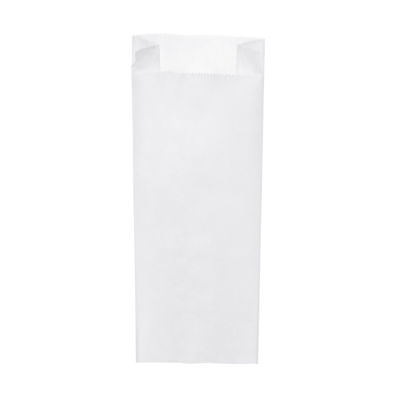 Papierfaltenbeutel aus Papier weiss, 15+7 x 42 cm, Packung mit 1000 Stück