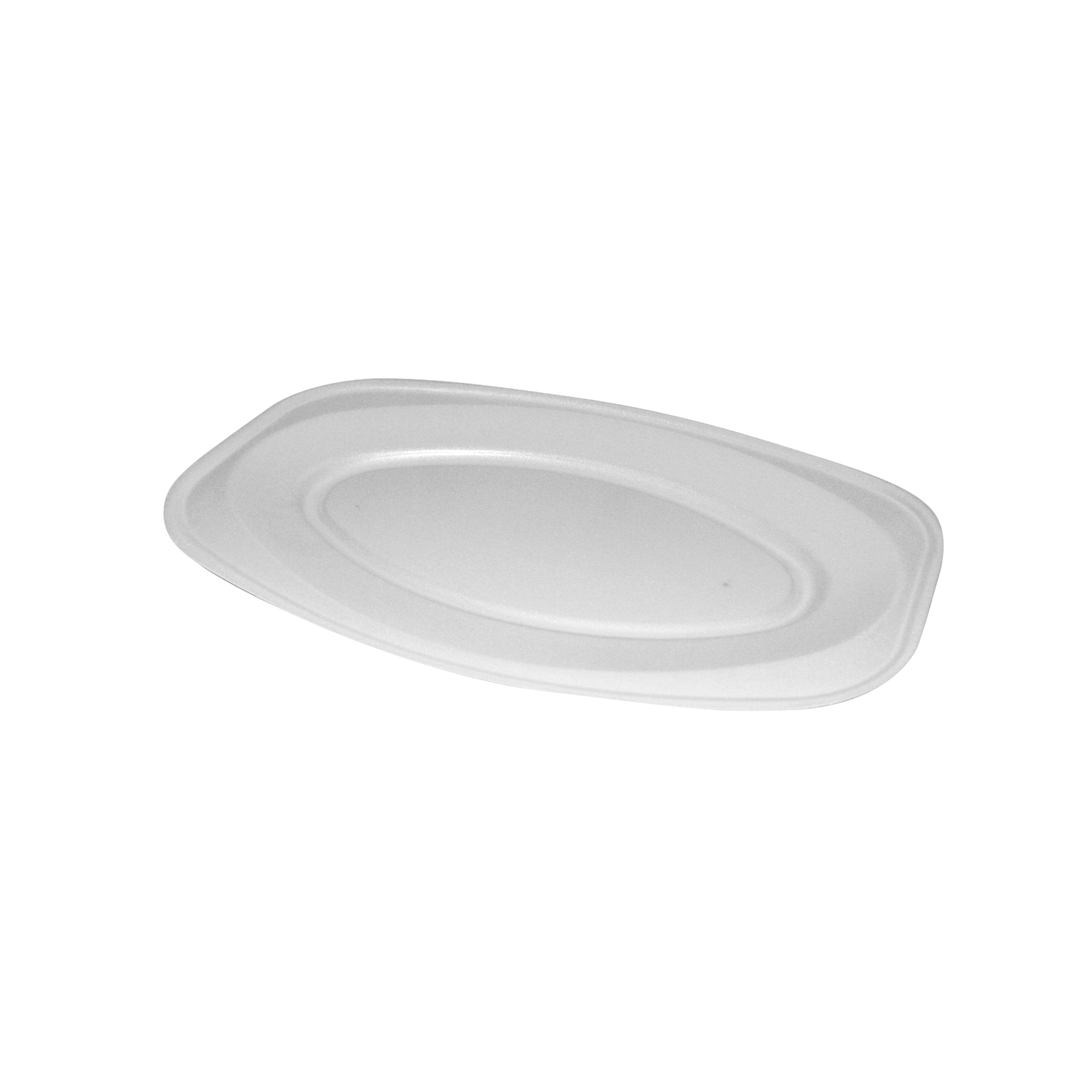 Party-Platte XPS oval weiss 45 x 30,5 cm, Packung à 10 Stück