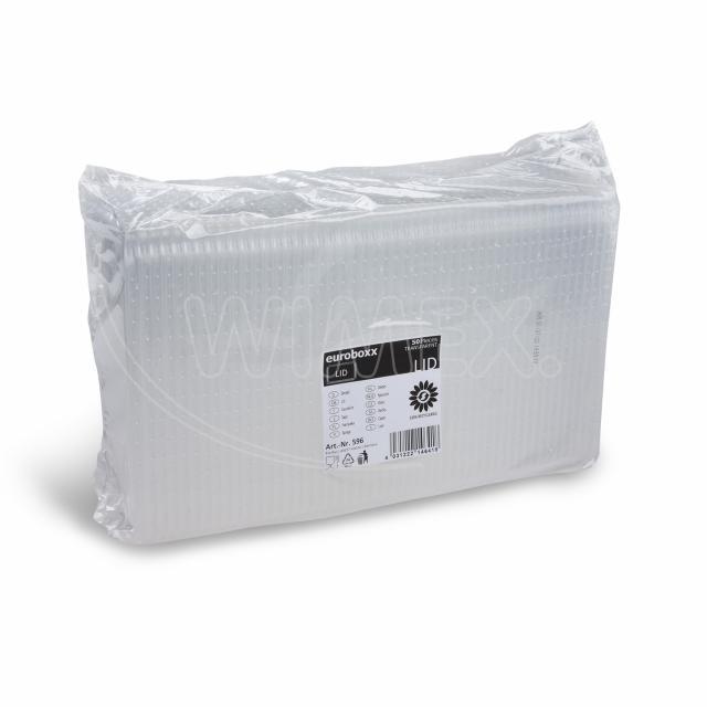 Deckel PP klar 186 x 133 mm für Rechteckschale Euroboxx, Packung mit 50 Stück
