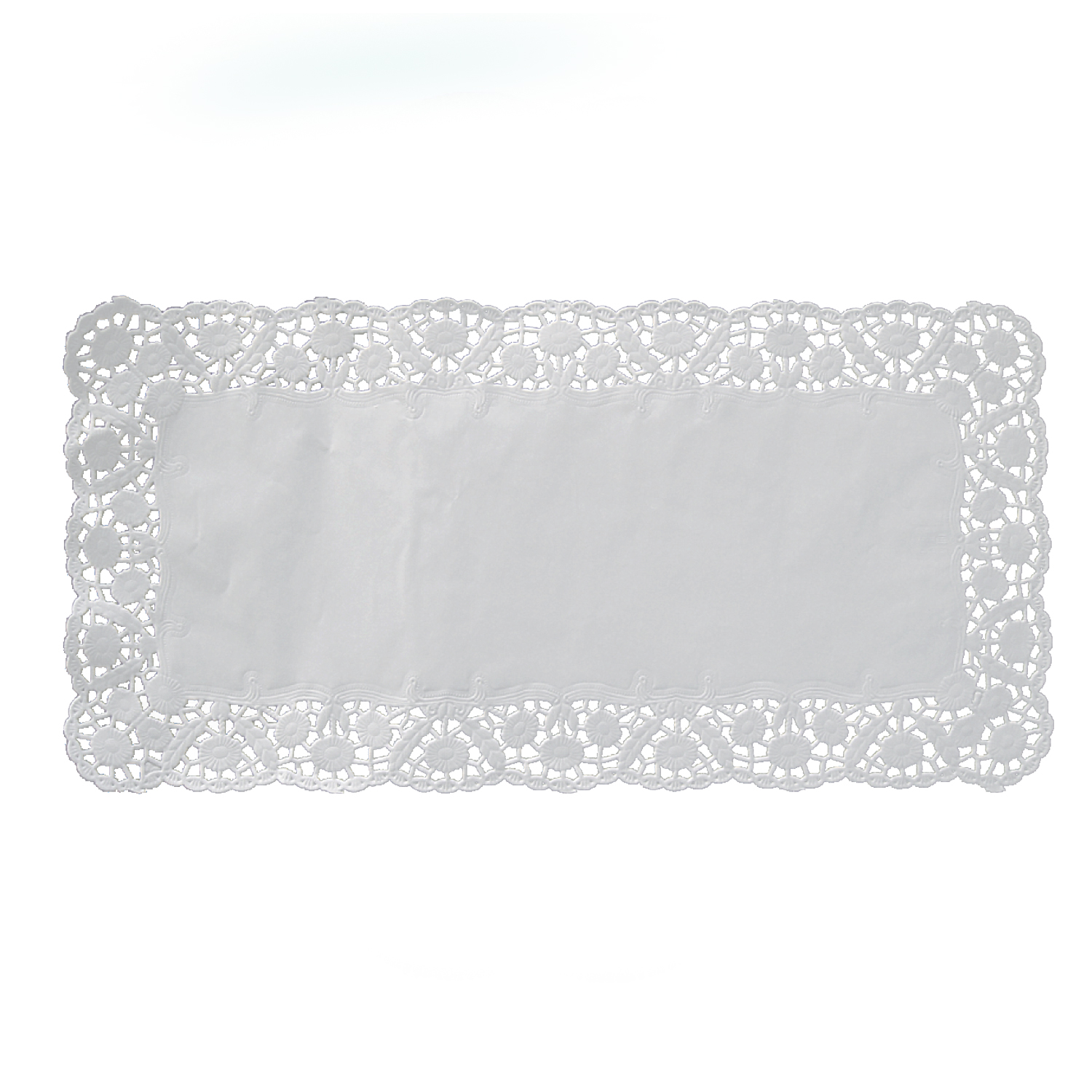 Deko-Tortenspitze PAP eckig weiss 46 x 36 cm, Packung mit 100 Stück