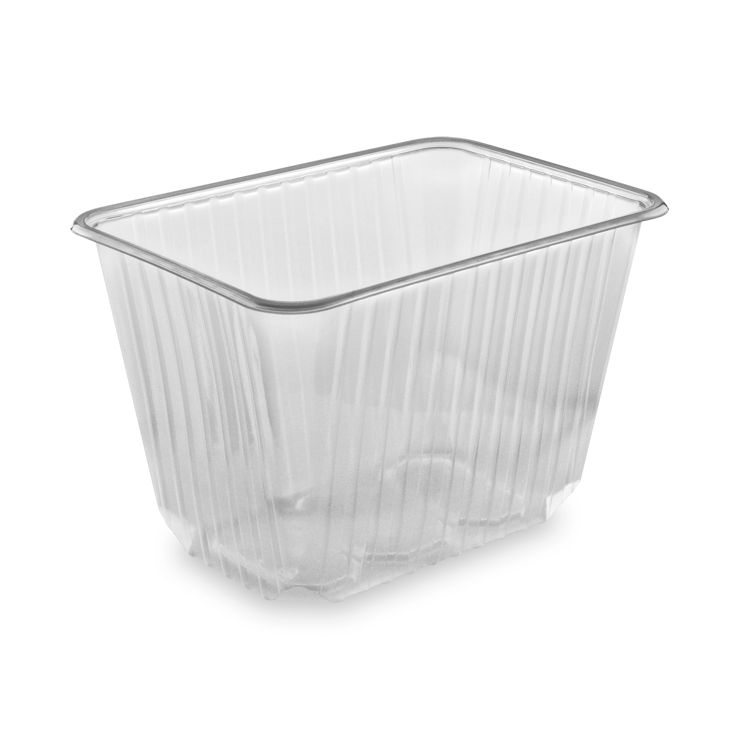 Rechteckschale PP klar 2000 ml 186 x 133 x 125 mm, Packung à 50 Stück