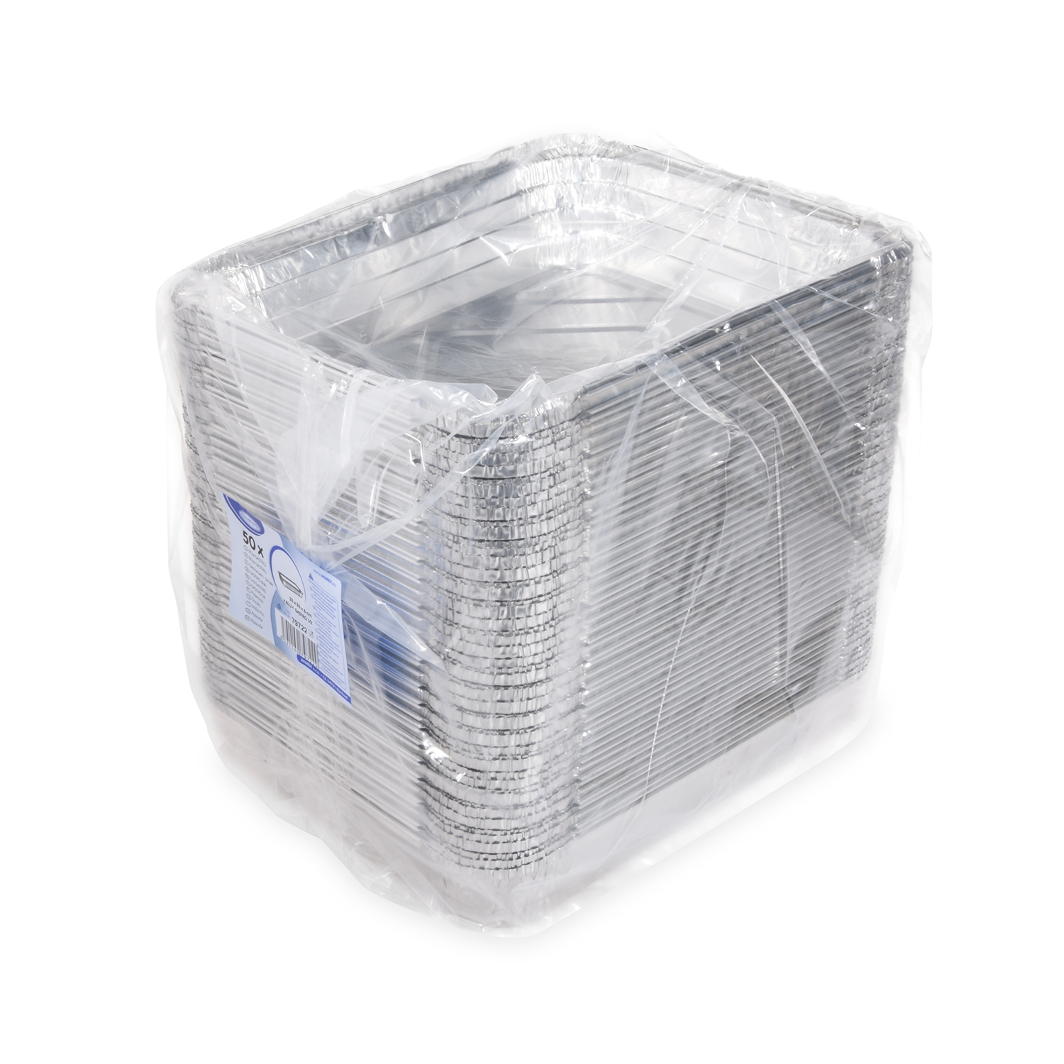 ALU Schale eckig 3500 ml GN 1/2, Packung mit 50 Stück