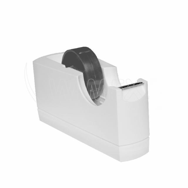 Klebeband-Tischabroller PS/FE weiss 25 mm, Ø 125 mm, 1 Stück