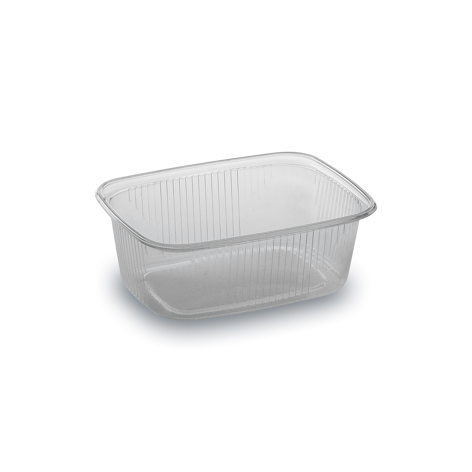 Rechteckbecher aus PP klar 200 ml 108 x 81 x 43 mm, Packung mit 100 Stück