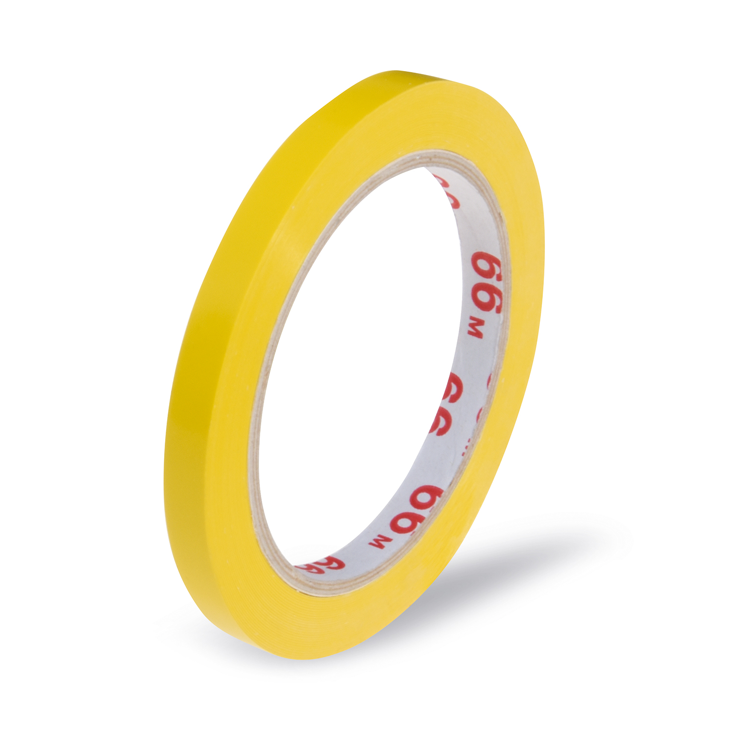Klebeband PVC gelb 9 mm x 66 m für Schliessgerät, Packung mit 1 Stück
