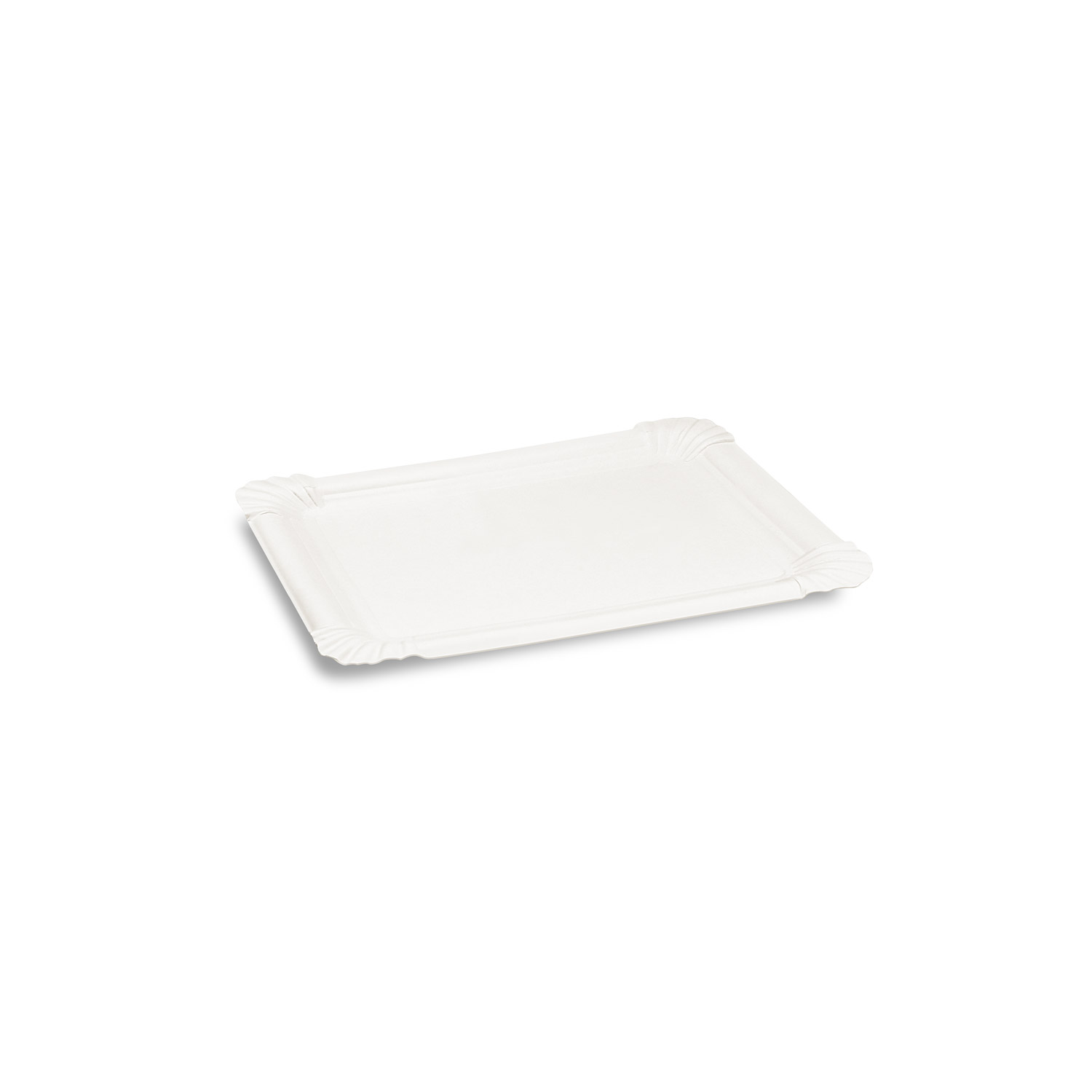 Pappteller weiß 10 x 16 cm RECY Pappteller weiß 10 x 16 cm RECY