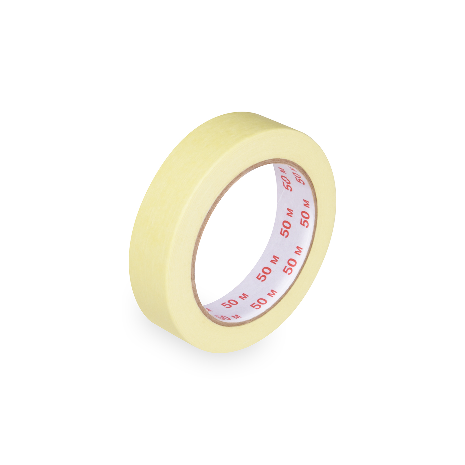 Krepp-Klebeband PAP/Hot-Melt gelb 25 mm x 50 m, Packung mit 1 Stück