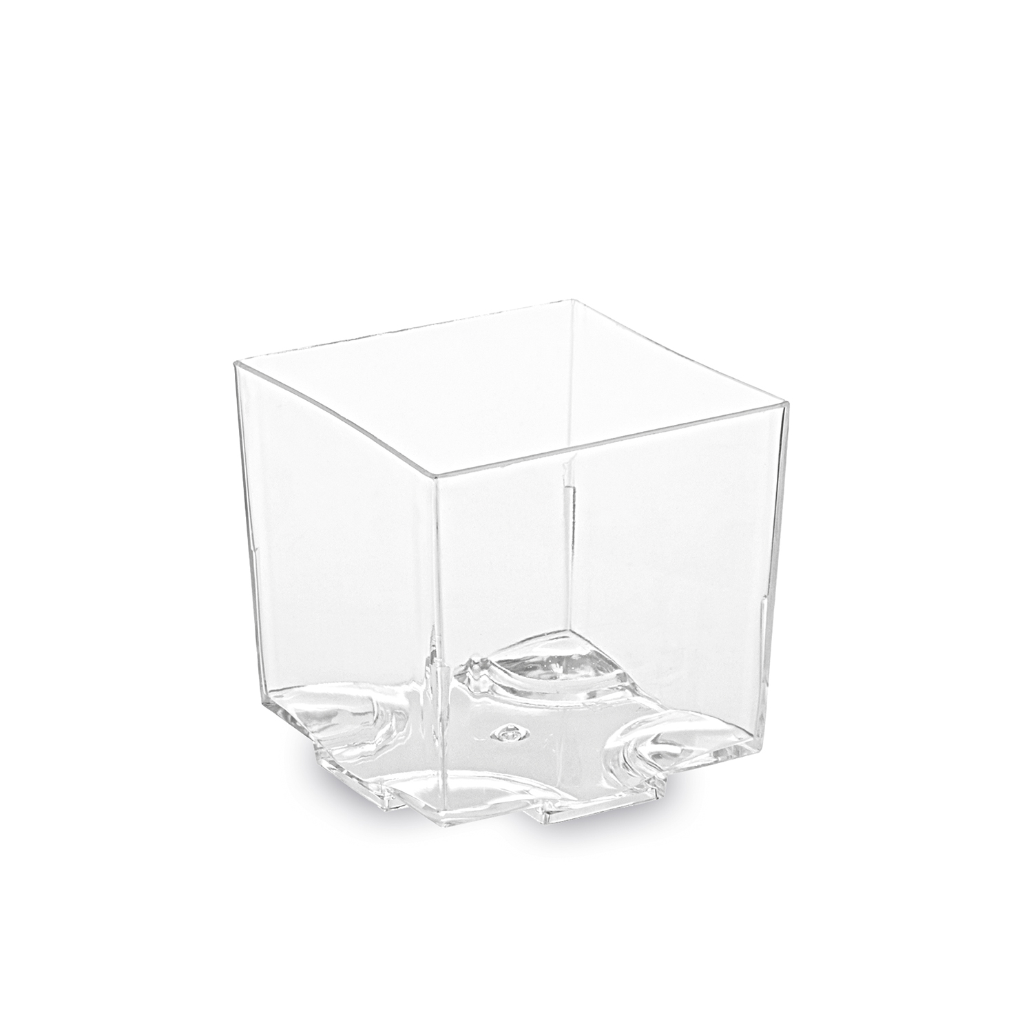 Fingerfood-Becher PS eckig klar 65 ml, Packung mit 20 Stück