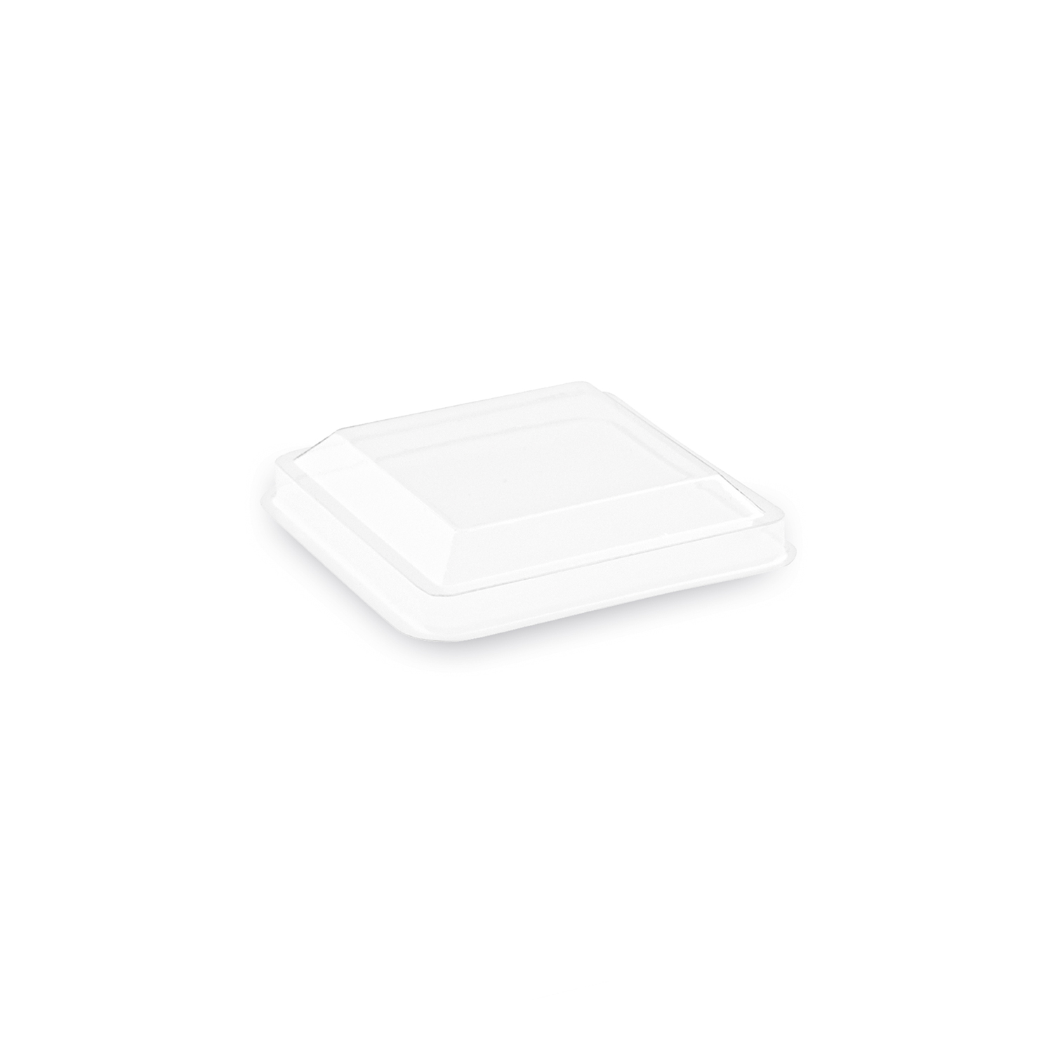 PET-Deckel klar 50 x 50 mm für Fingerfood-Becher 66311, Packung mit 50 Stück