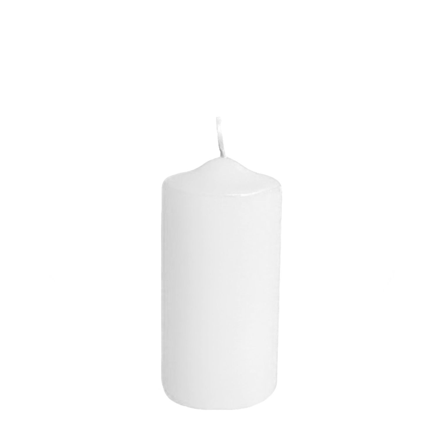 Stumpenkerze aus Wachs weiss, Ø 50 x 100 mm, Packung mit 4 Stück
