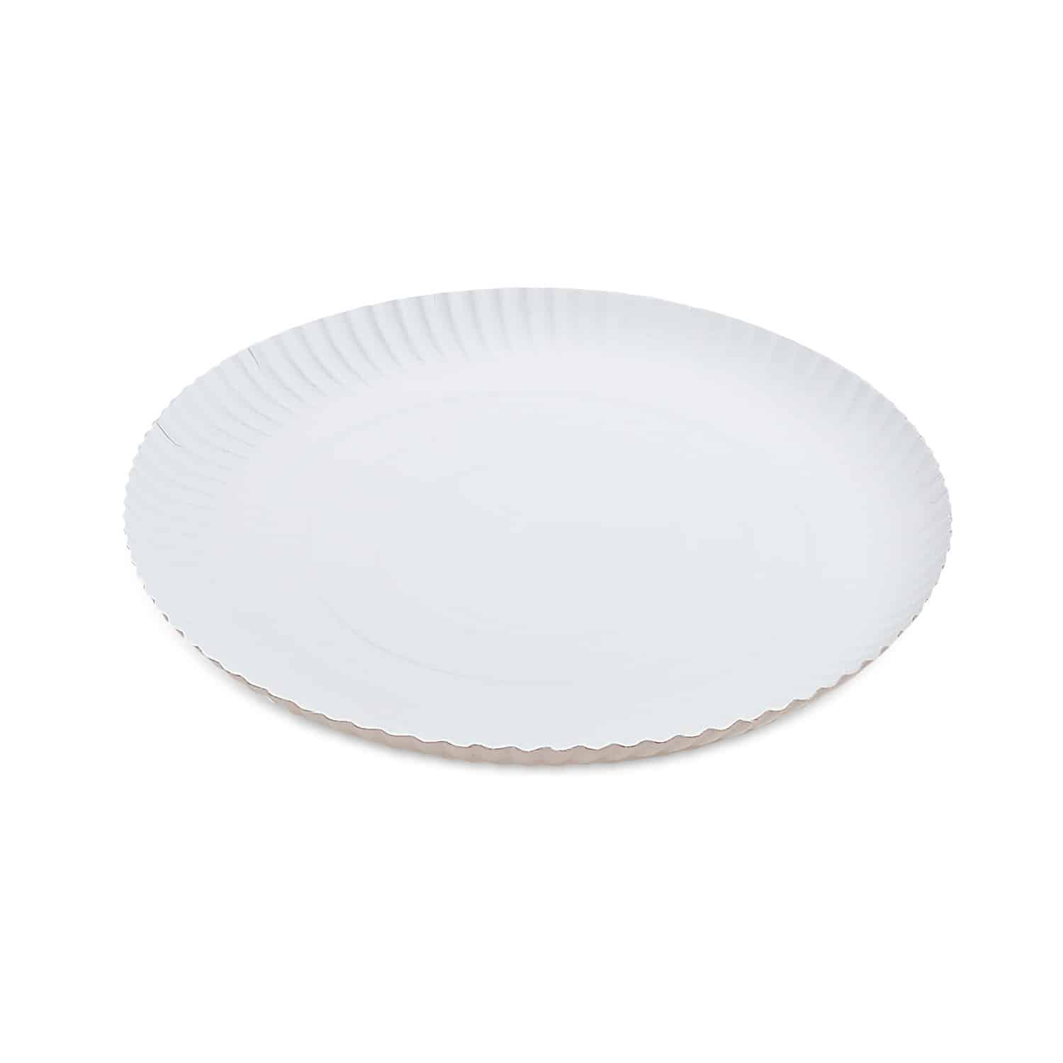 Pappteller tief aus Papier weiss, Ø 30 cm, Packung mit 50 Stück