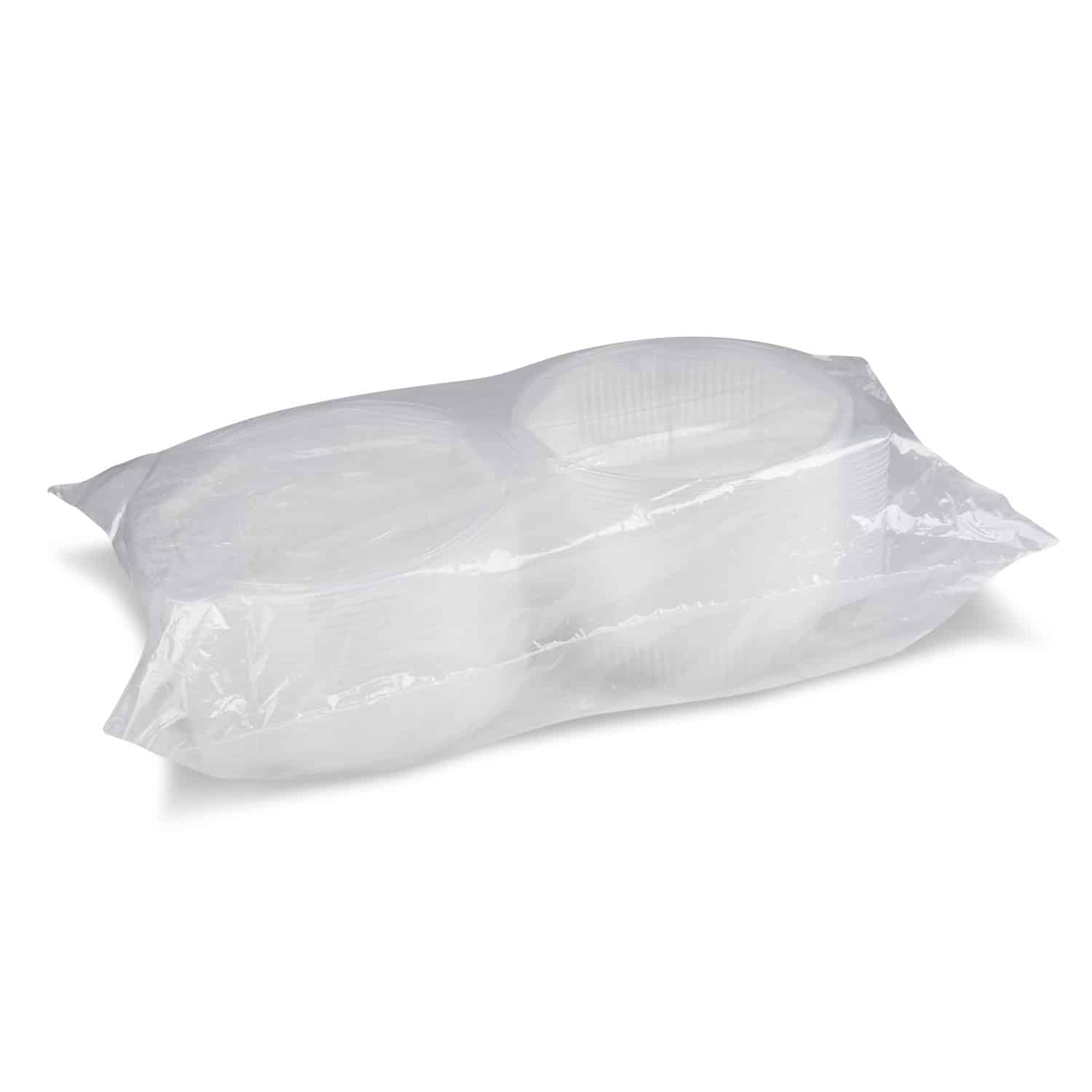 Menüschale PP klar, achteckig, 1200 ml, Ø 220 x 57 mm, Packung mit 25 Stück