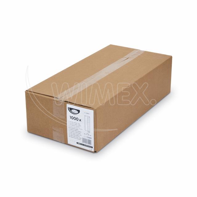 Papier Faltenbeutel mit Fenster PAP/PP 12+5 x 59 cm braun Baguette, Packung mit 1000 Stück