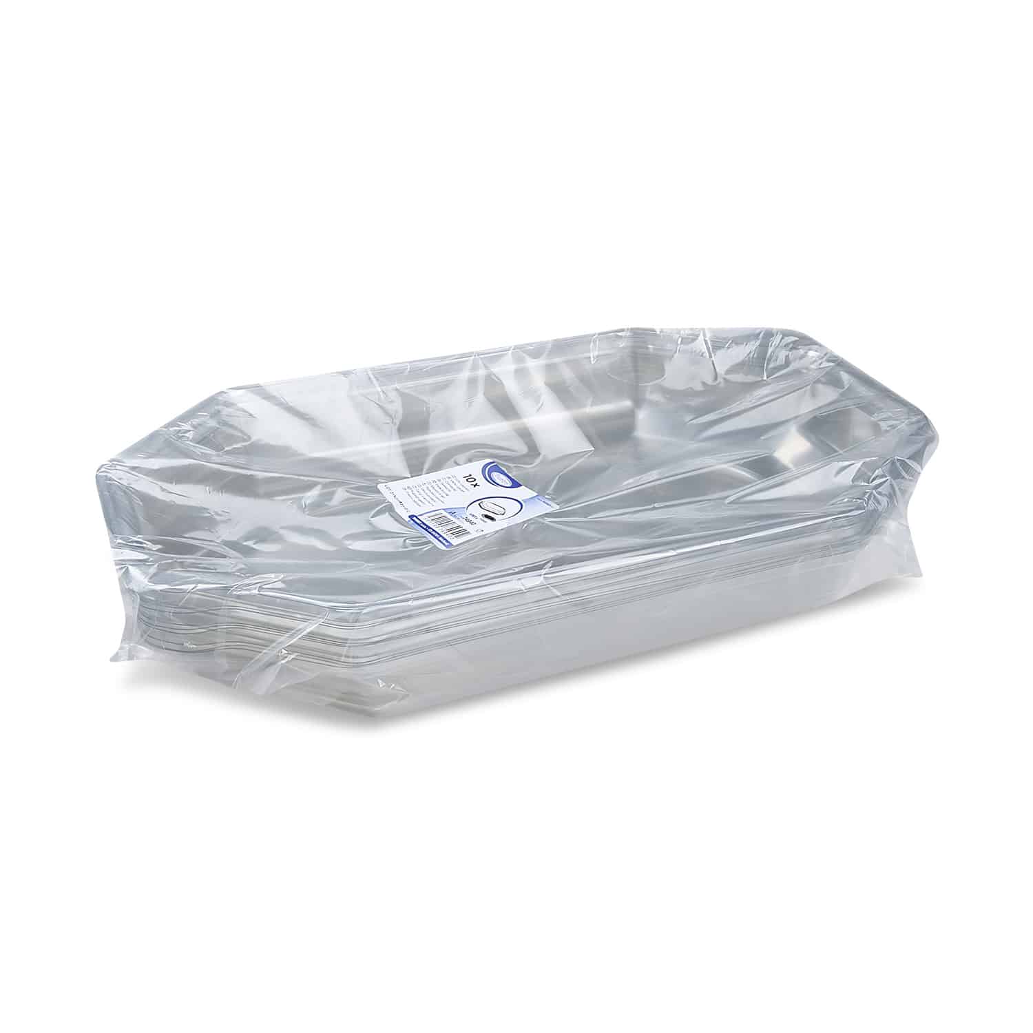 Domdeckel rPET klar 46,5 x 31,2 x 6,5 cm, Packung mit 10 Stück