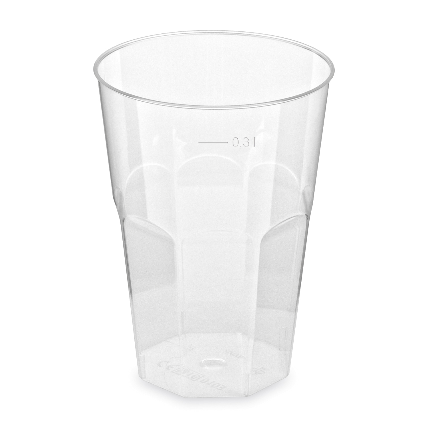 Trinkglas PS Cocktail klar Ø 80 mm, Packung mit 30 Stück