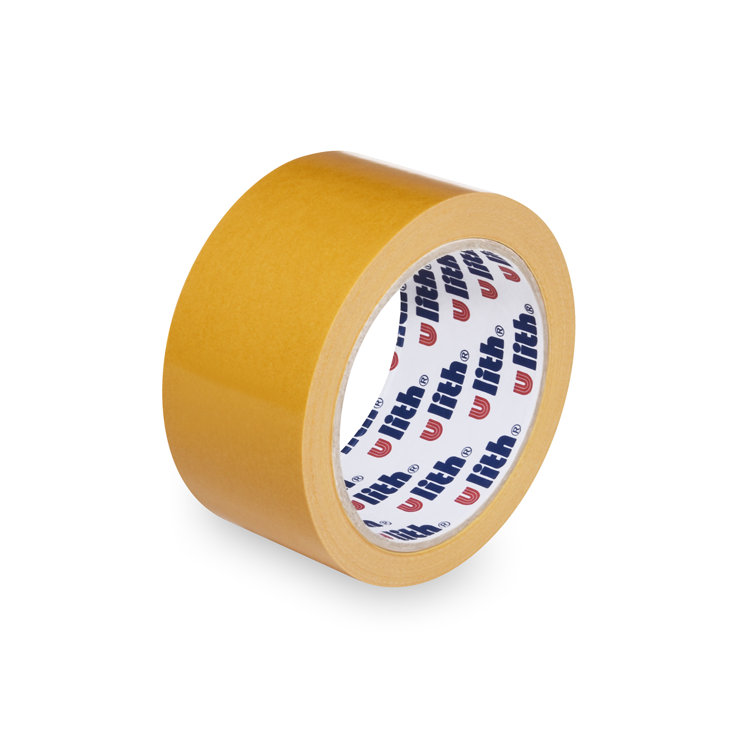 Beidseitiges Klebeband PP/Hot-melt 50 mm x 10 m gelb, Packung mit 1 Stück