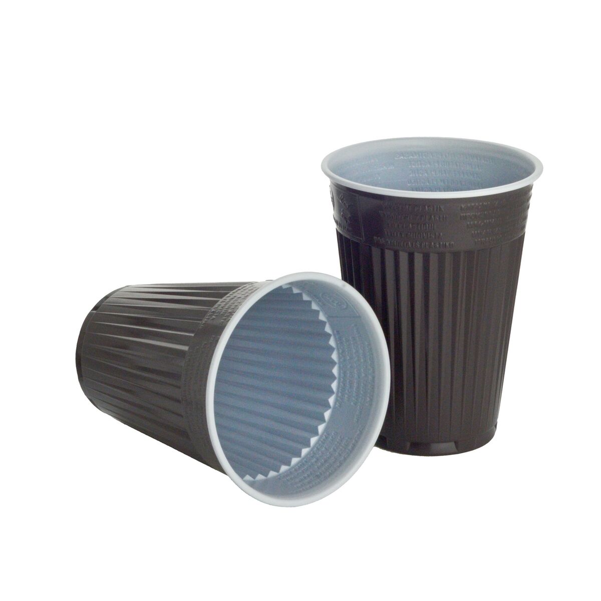 Kaffeebecher PP braun/weiss Ø 70 mm 180 ml, Karton à 30 Packungen à 100 Stück