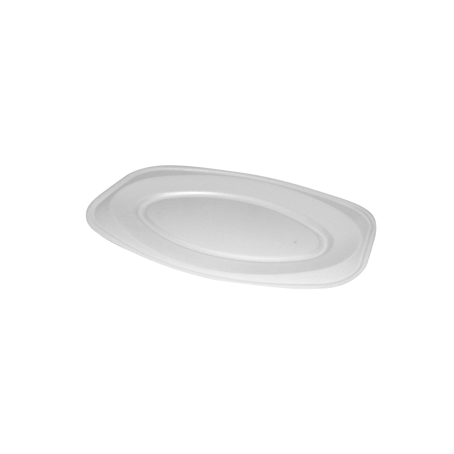 Party-Platte XPS oval weiss 35 x 24,7 cm, Packung à 10 Stück
