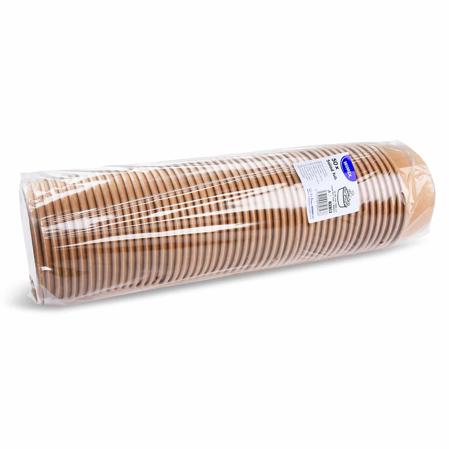 Salatschale PAP/PE kraft Ø 185 mm 1300 ml, Packung mit 50 Stück
