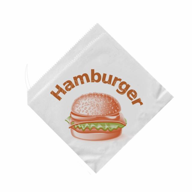Papierbeutel für Hamburger 16 x 16 cm, Packung mit 500 Stück