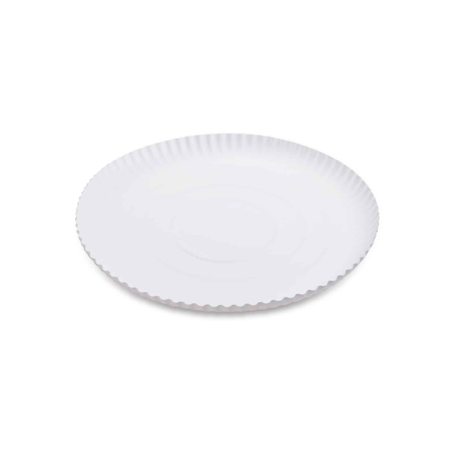 Pappteller tief weiss, Ø 26 cm, Packung mit 50 Stück