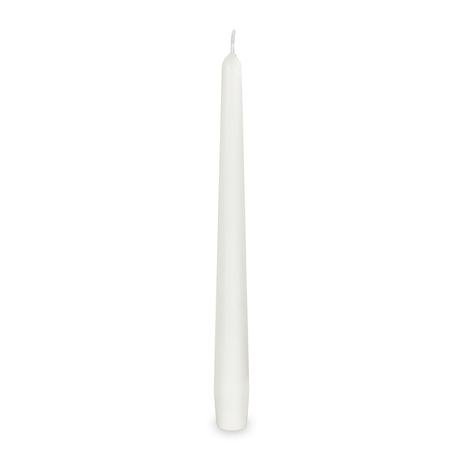 Spitzkerze Wachs weiss Ø 23 x 245 mm, ca. 8 Std., Packung mit 10 Stück