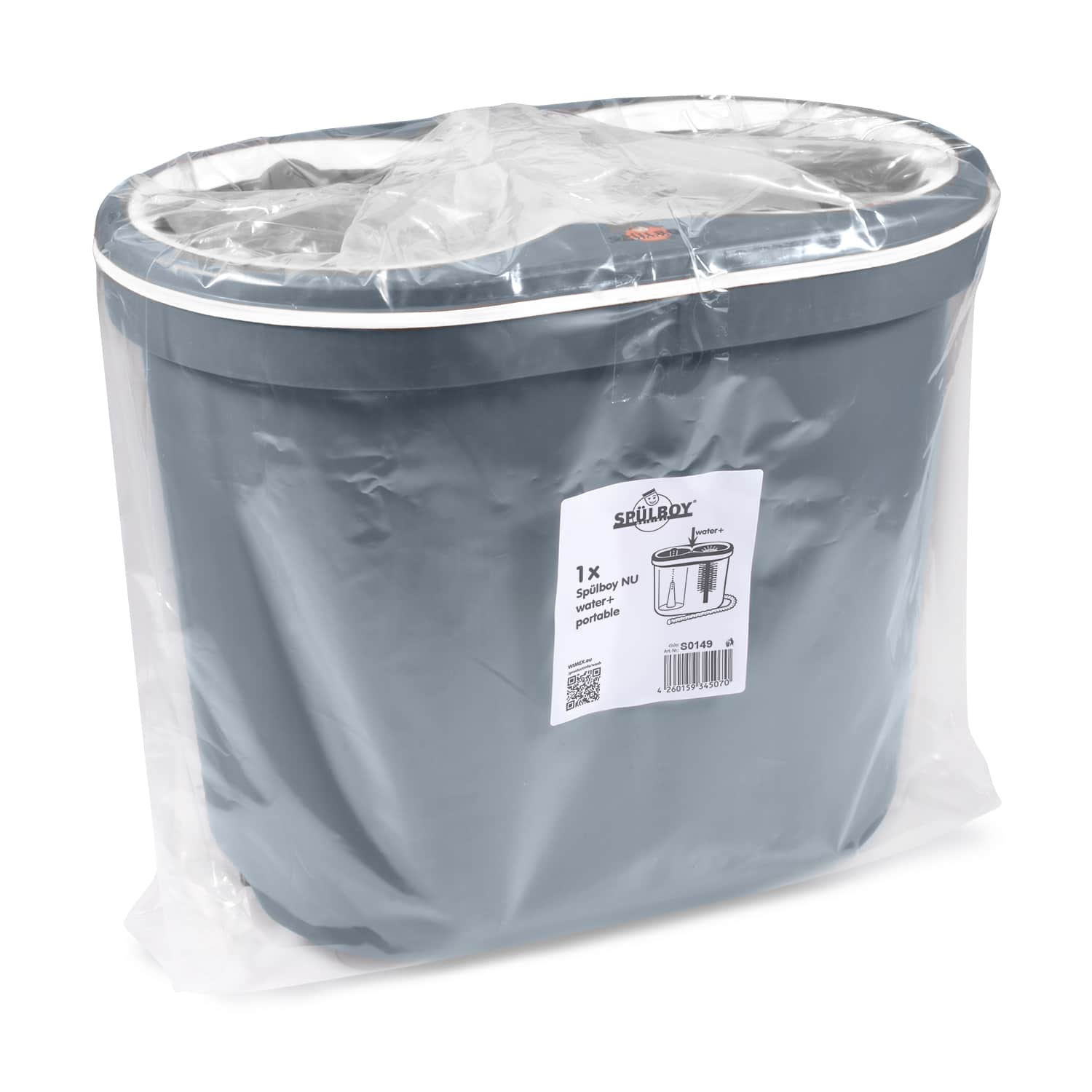 Spülboy ABS NU water+ portable 397 x 270 x 337 mm, Packung mit 1 Stück