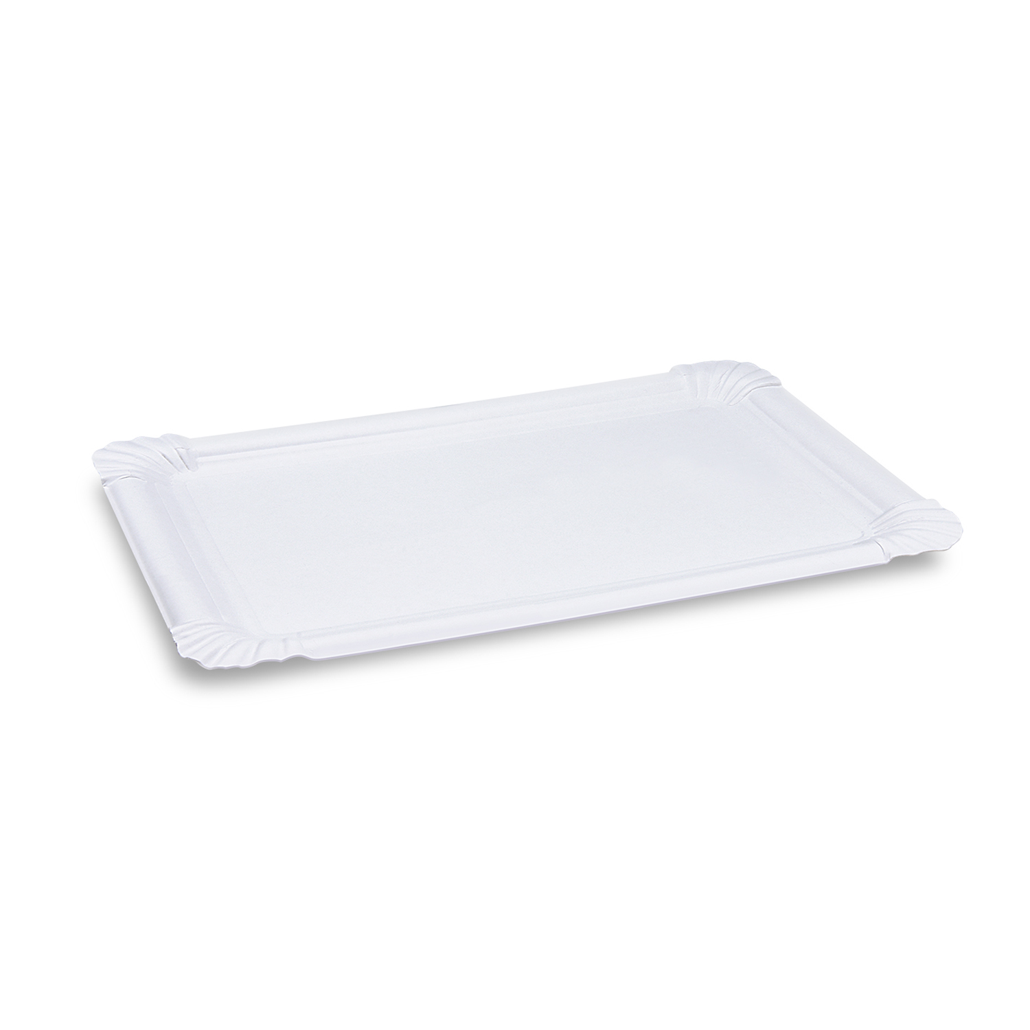 Pappteller weiß 19 x 33 cm Pappteller weiß 19 x 33 cm
