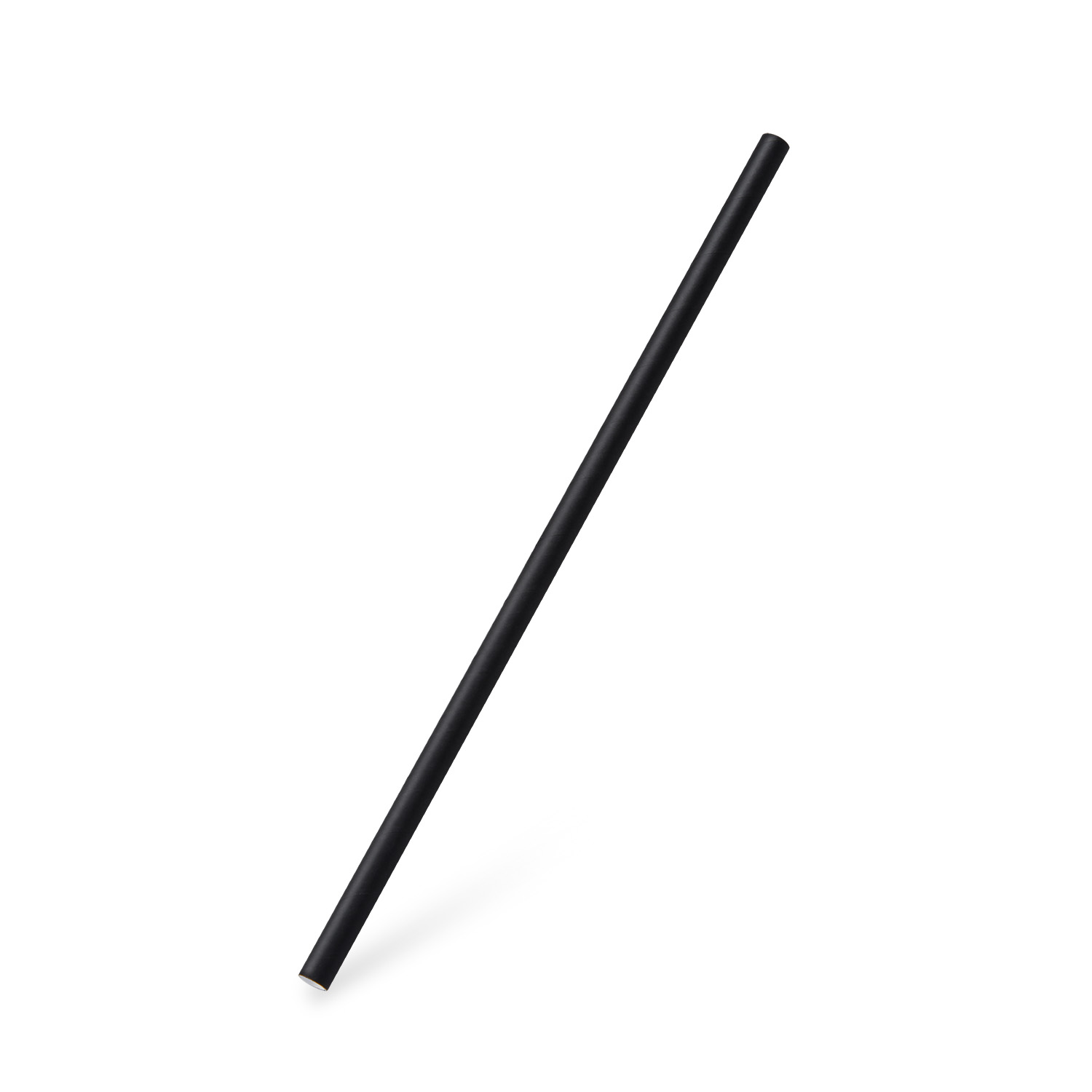 Papiertrinkhalm schwarz `JUMBO` Ø8mm x 25cm Papiertrinkhalm schwarz `JUMBO` Ø8mm x 25cm