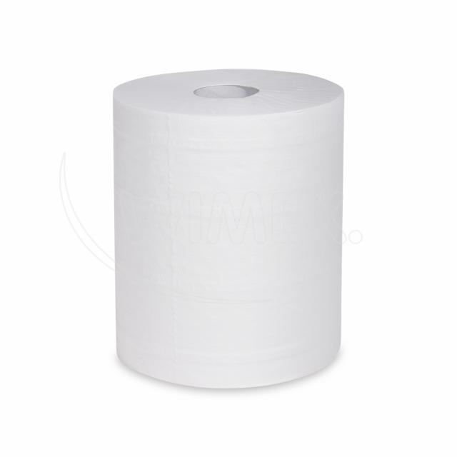 Putztuchrolle aus Papier FSC Mix, weiss, Ø 19 cm, 22 cm x 160 m, Packung mit 6 Stück