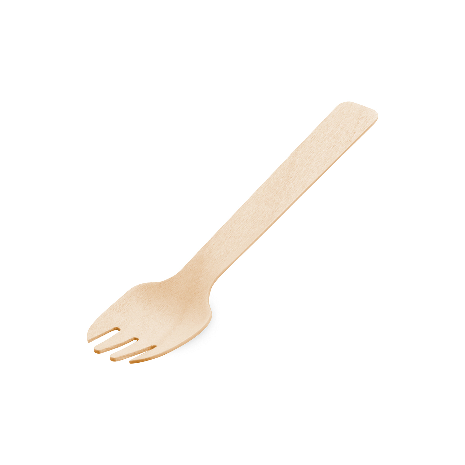 Kuchengabel aus Holz FSC 100% 10,5 cm, Packung mit 100 Stück