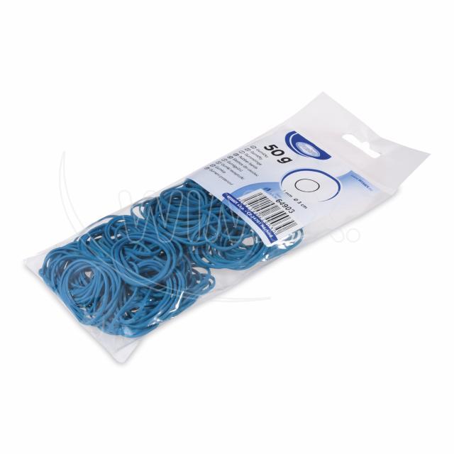 Gummiring blau 1 mm, Ø 3 cm, Packung mit 1 Stück
